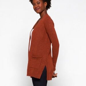 Elegant Rust Cardigan Sweater for Women